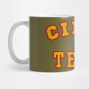 Cider Team. Red and Gold Style Mug